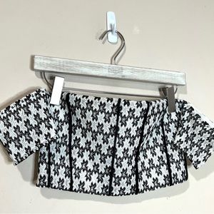 Maje Laya Off The Shoulder Crop Top